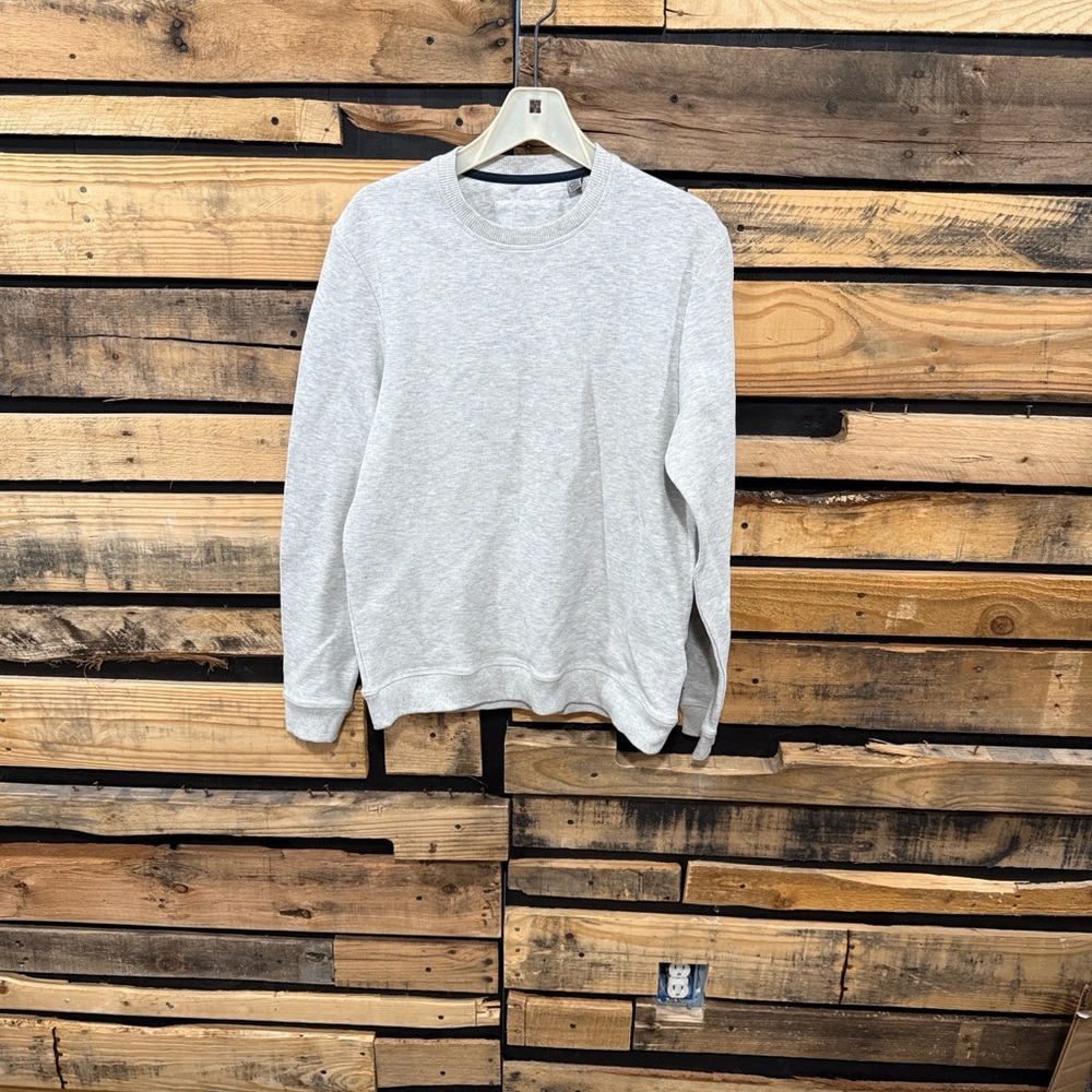 Ted Baker‎ London Men’s Thermal Heathered Gray Crewneck Sweatshirt Size 3 (Med)